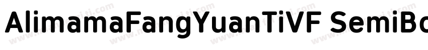 AlimamaFangYuanTiVF SemiBoldRound字体转换